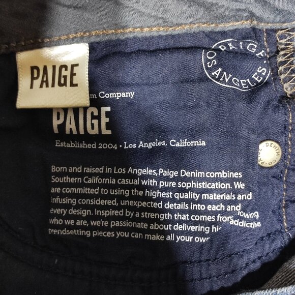 PAIGE Jeans women's size 30 indigo blue colour Skyline Boot boot cut - Picture 8 of 13